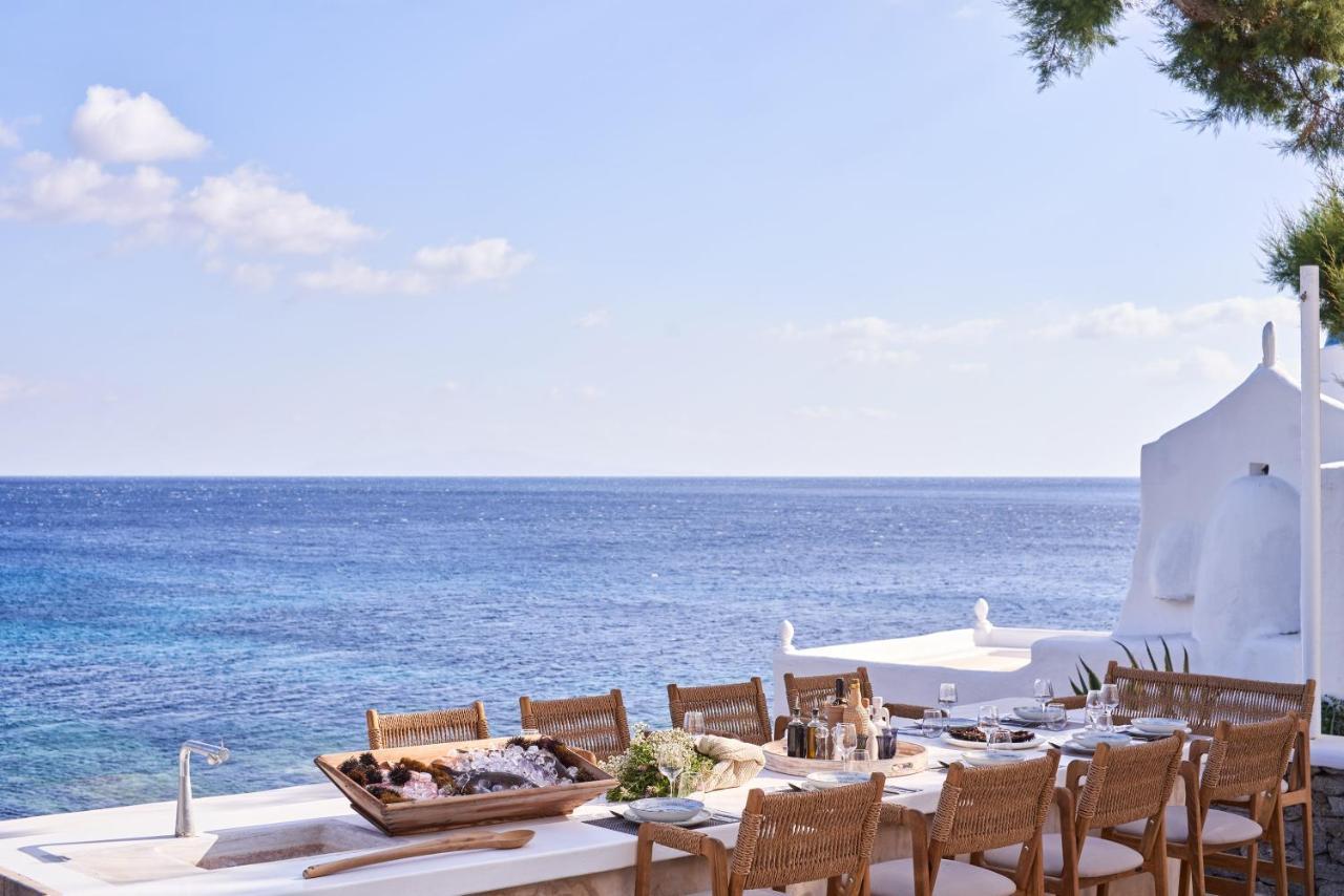 Villa Santa Katerina - Sea View & Outdoor Hot Tub Platys Gialos  Ngoại thất bức ảnh